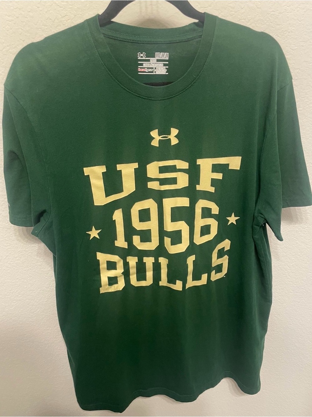 Under Armour Green Short-Sleeve USF 1956 Bulls Graphic Tee
